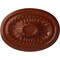 Ekena Millwork Saverne Ceiling Medallion, Hand-Painted Firebrick, 18 1/2"W x 13 1/2"H x 1 7/8"P CM18SAFIF - alternate 1